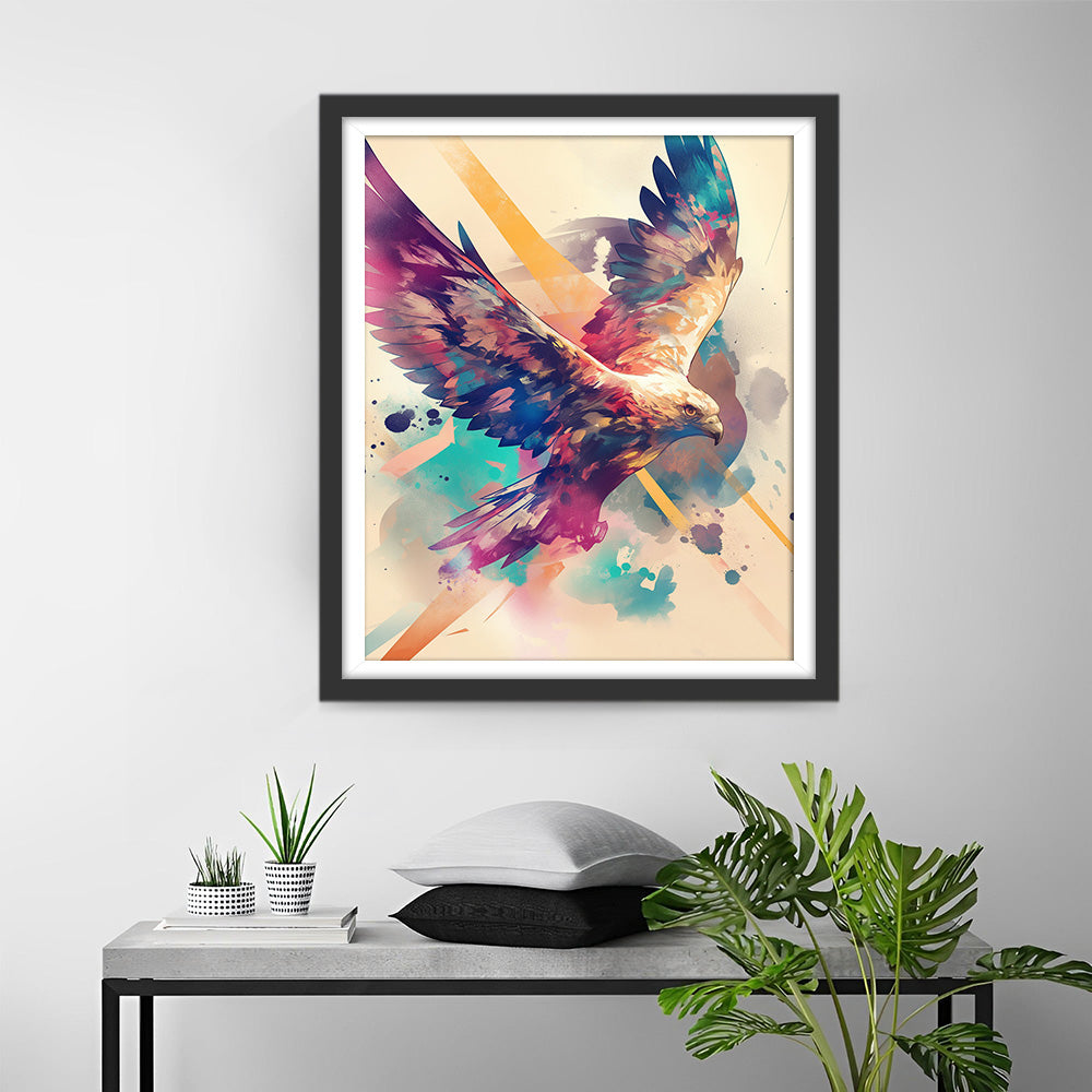 Adelaar Vliegt Hoog Diamond Painting