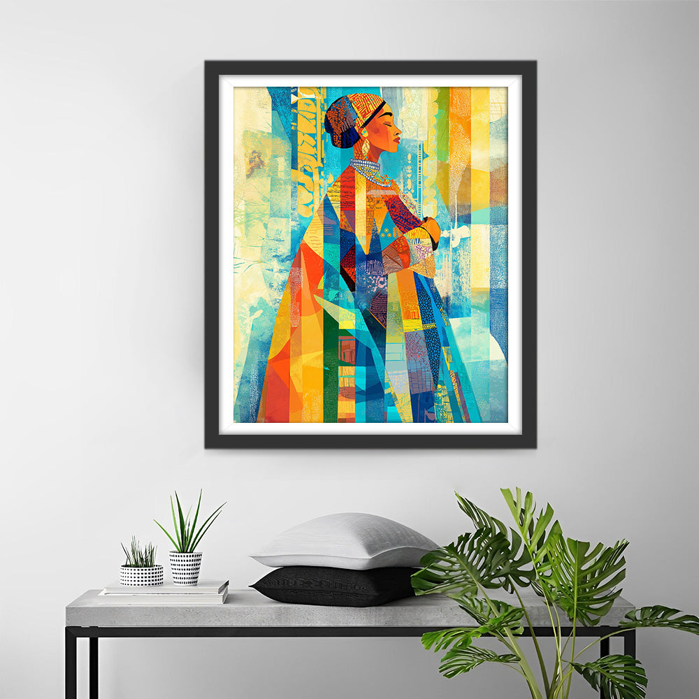 Afrikaanse Edele Vrouw Diamond Painting