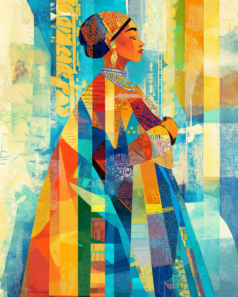 Afrikaanse Edele Vrouw Diamond Painting