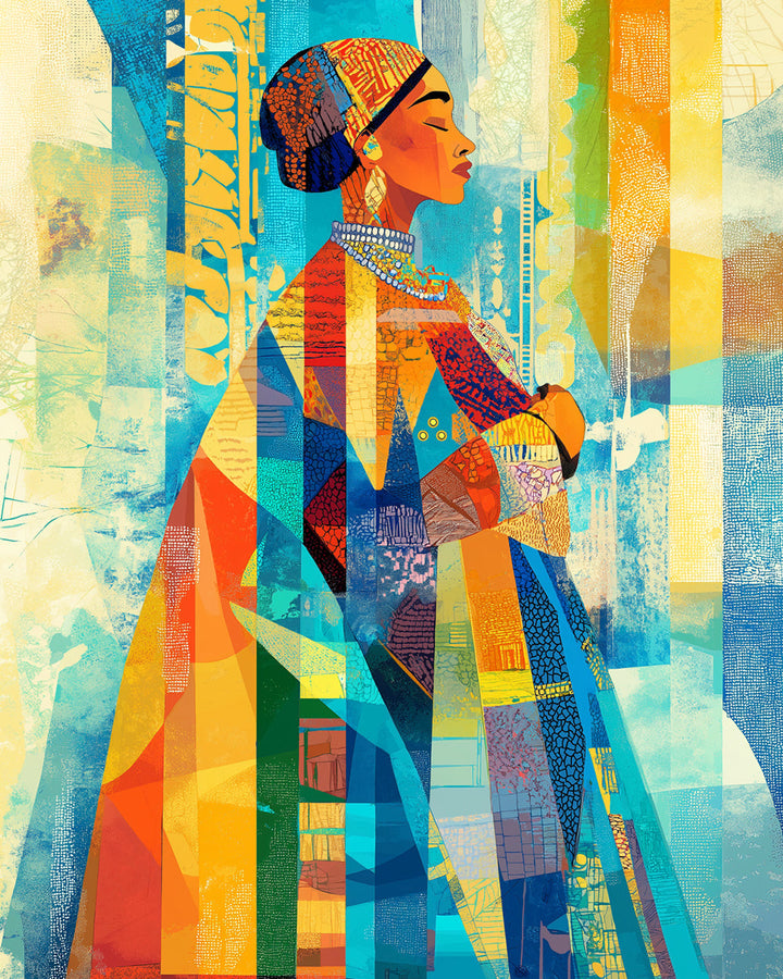 Afrikaanse Edele Vrouw Diamond Painting