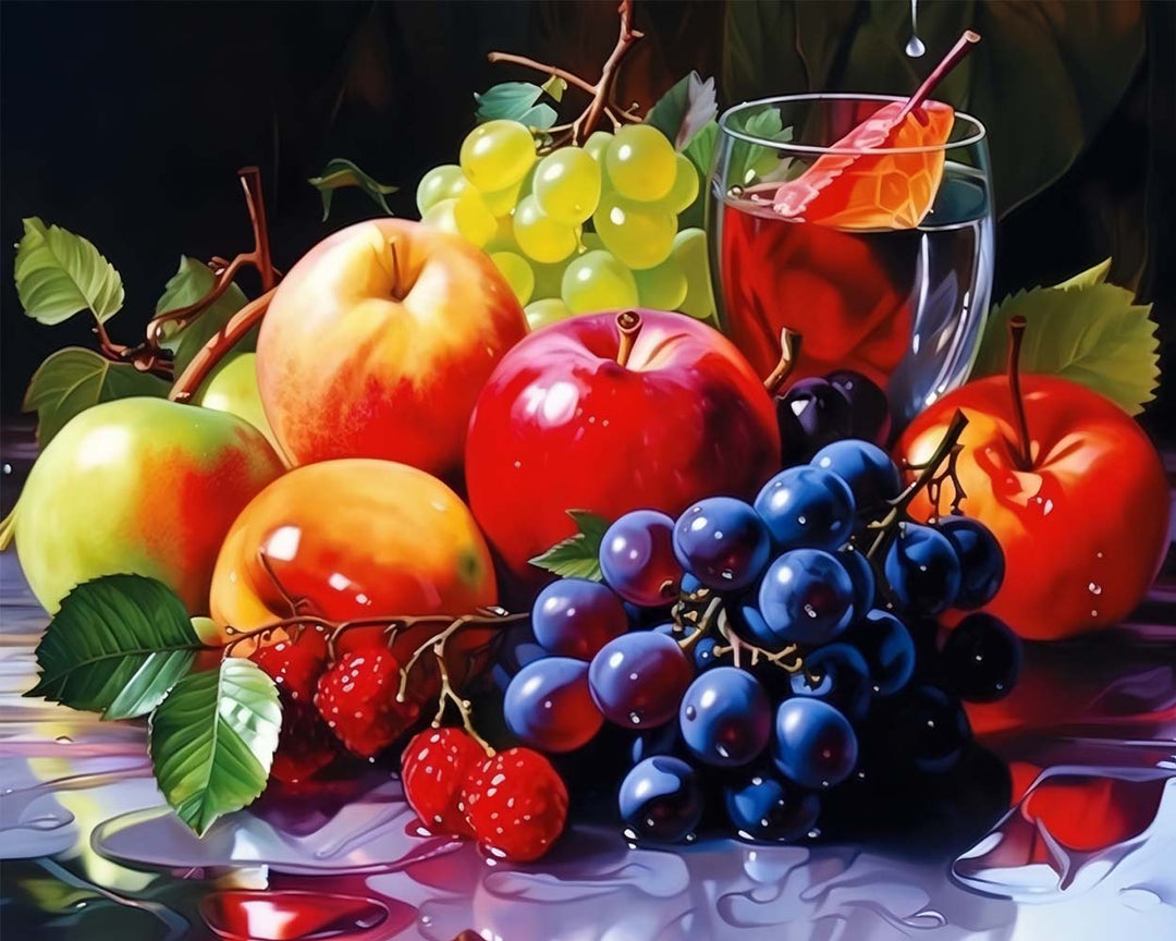 Appels en Druiven Diamond Painting