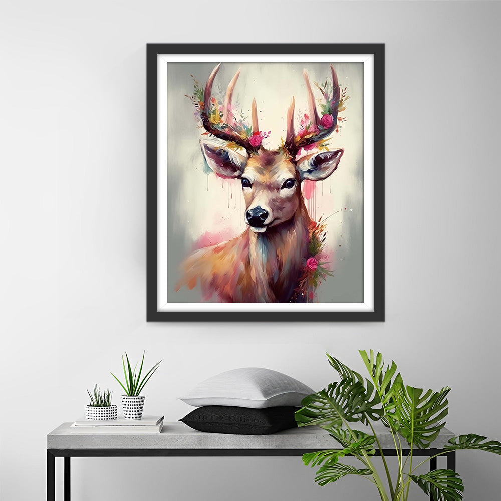 Aquarel Hert Diamond Painting