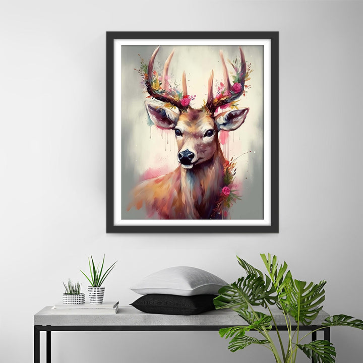 Aquarel Hert Diamond Painting