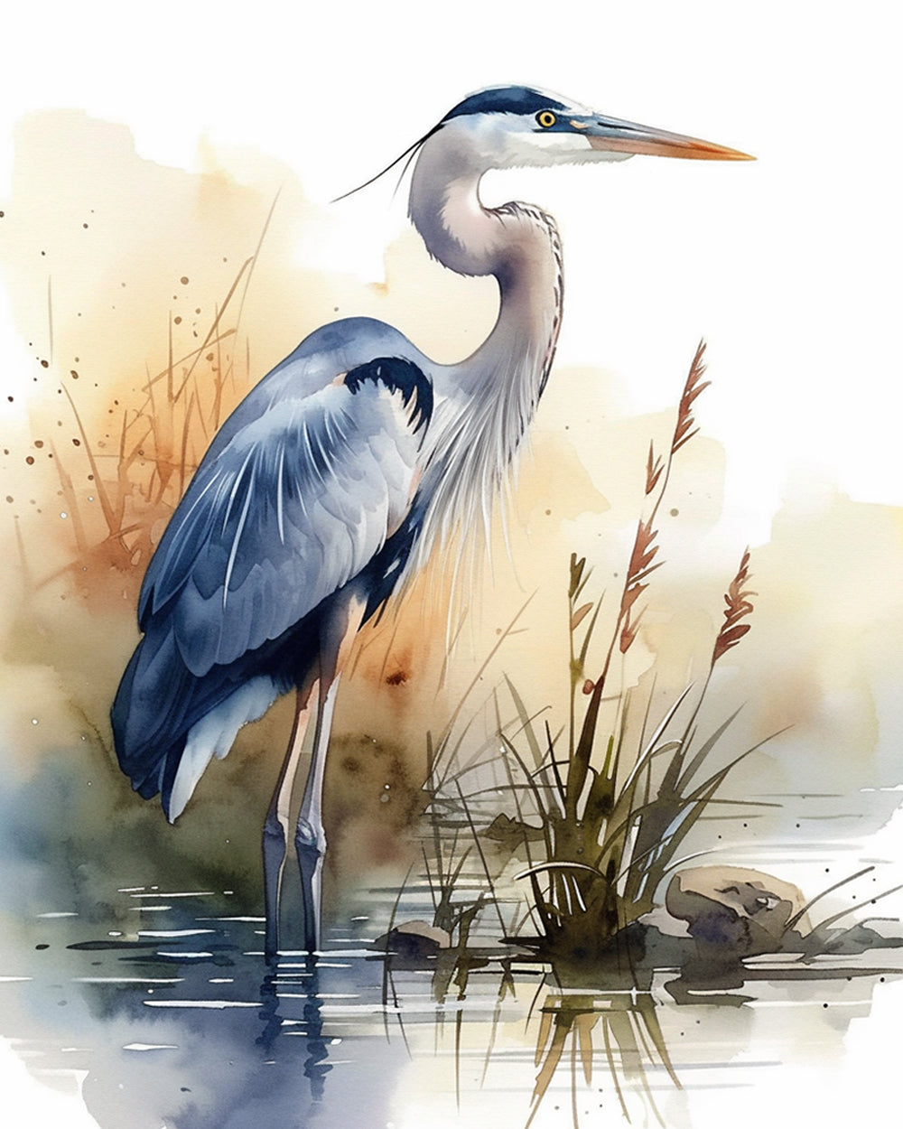 Aquarel Reiger Diamond Painting