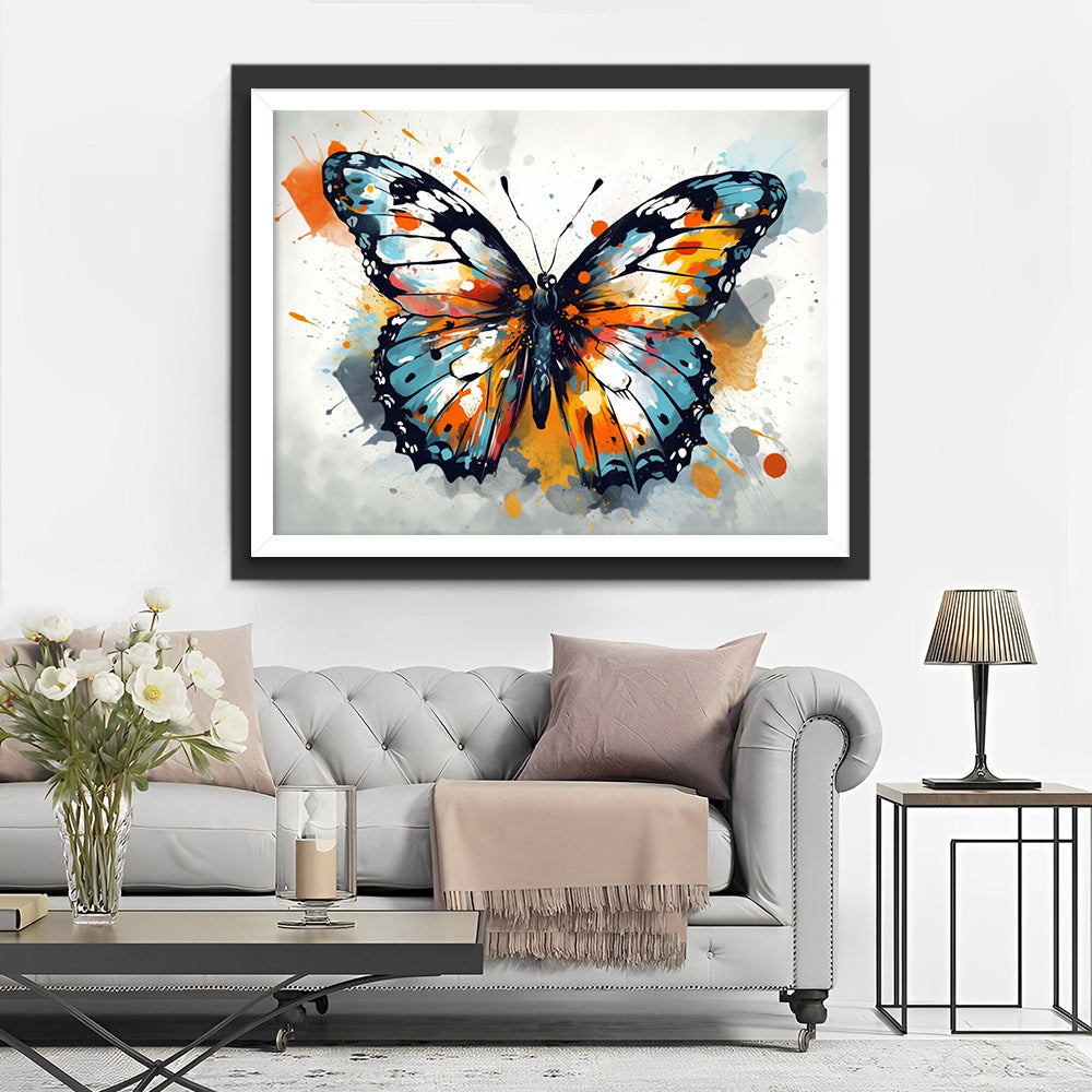 Aquarel Vlinder Diamond Painting