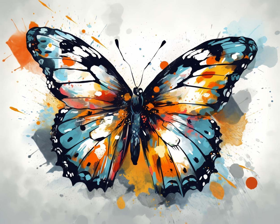 Aquarel Vlinder Diamond Painting