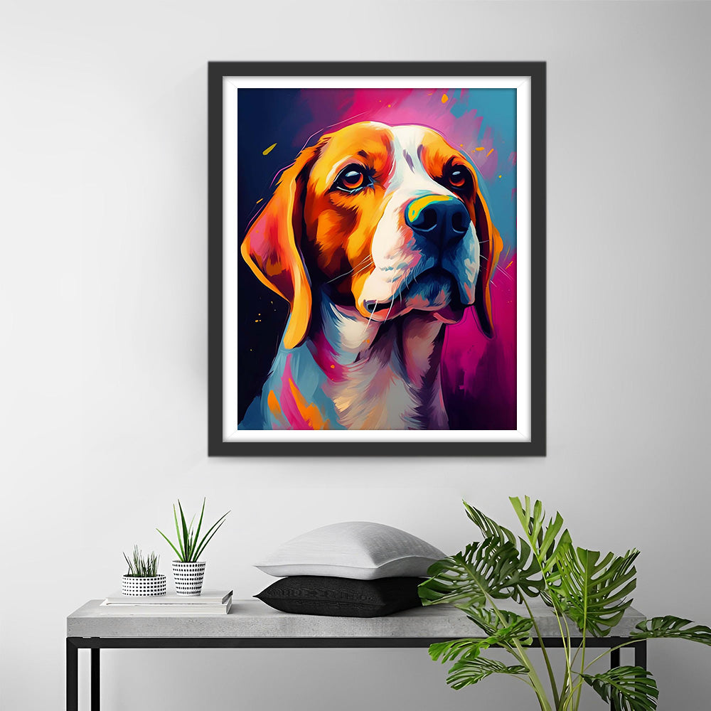 Beagle Portret Diamond Painting