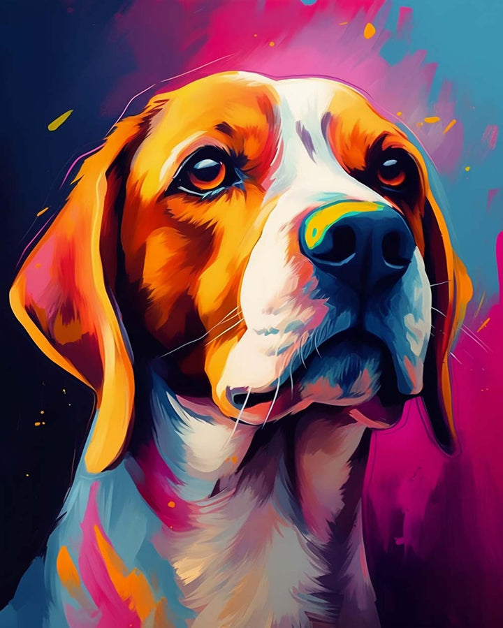 Beagle Portret Diamond Painting