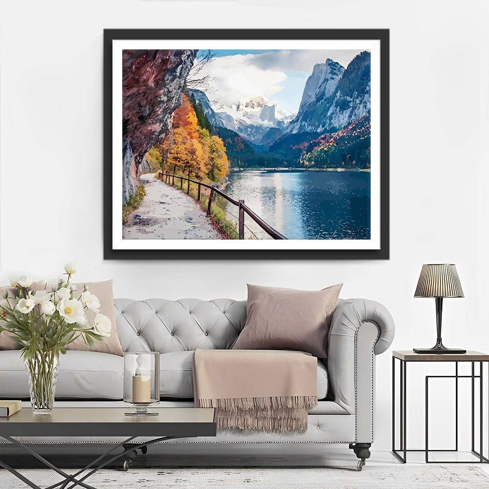 Berg Kabelbaan Diamond Painting