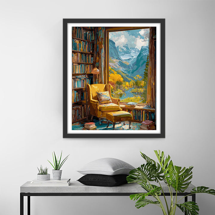 Bergen Buiten het Studievenster Diamond Painting