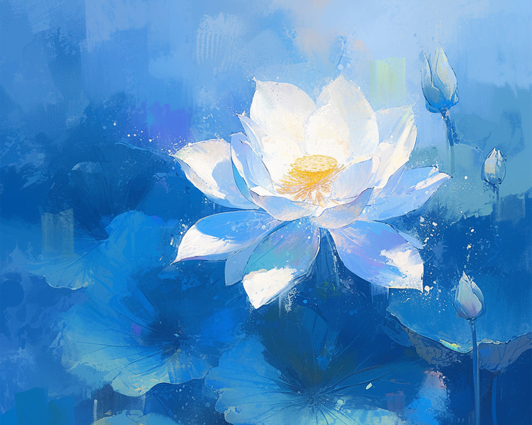 Betoverende Waterlelie Diamond Painting