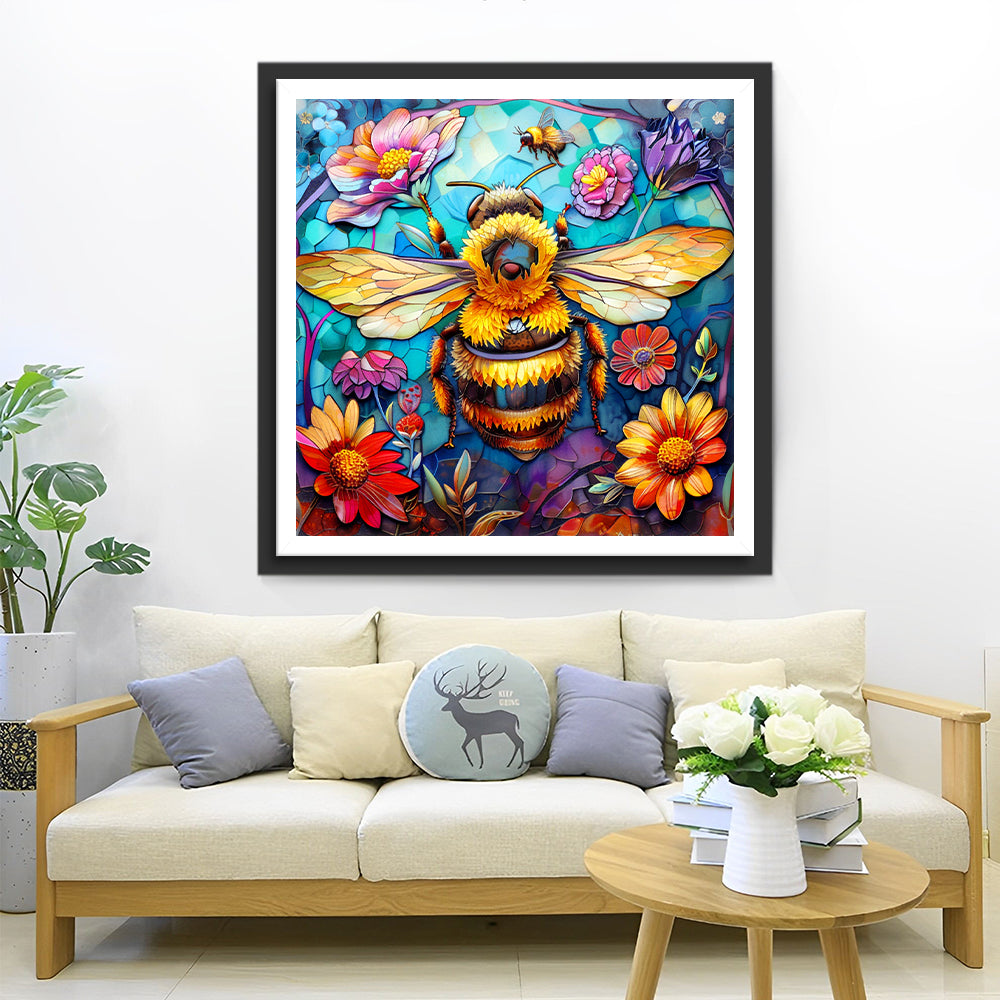 Bijen en Bloemen Diamond Painting