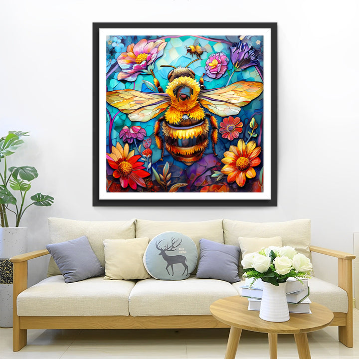Bijen en Bloemen Diamond Painting