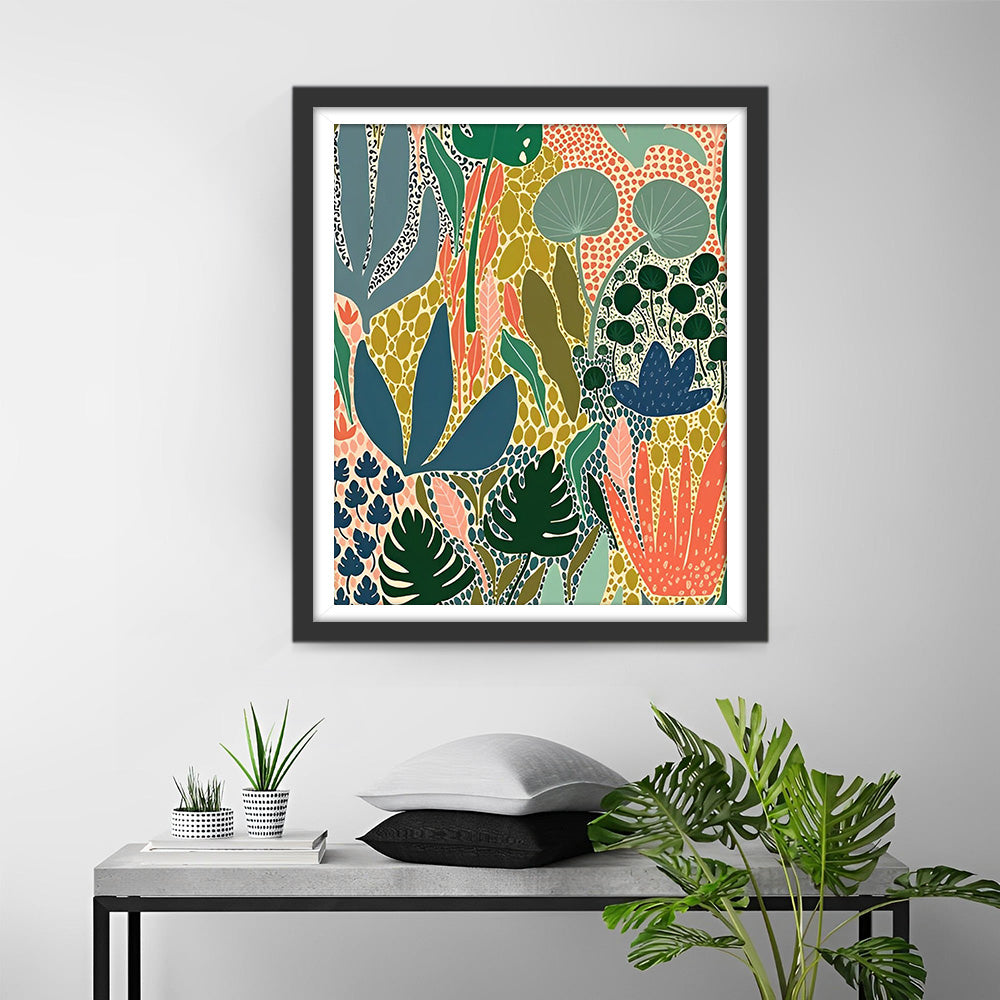 Bladeren van Verschillende Planten Diamond Painting