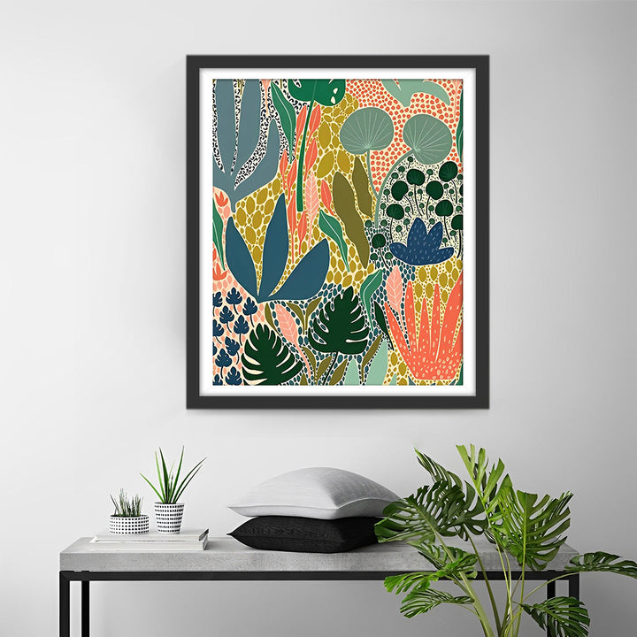 Bladeren van Verschillende Planten Diamond Painting