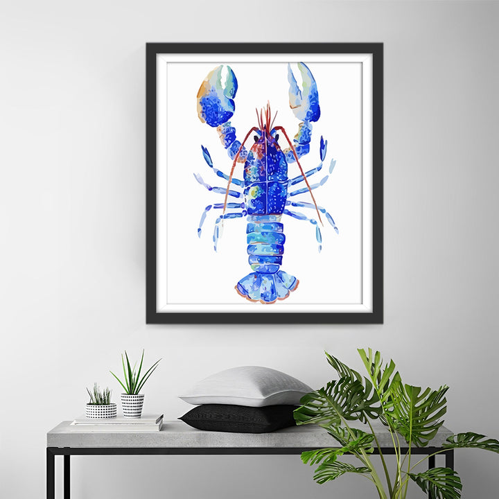 Blauwe Kreeft Diamond Painting