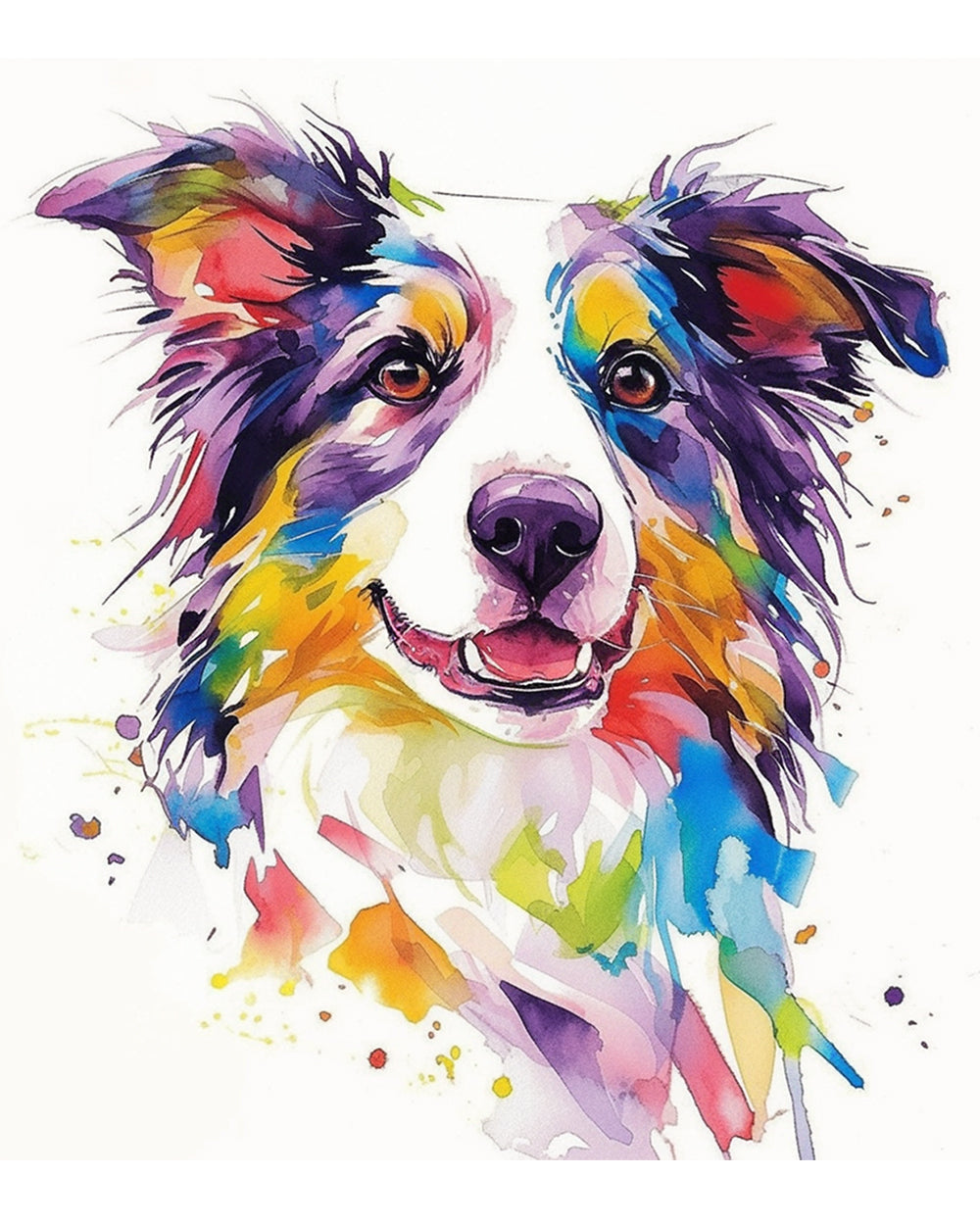 Blije Border Collie Diamond Painting