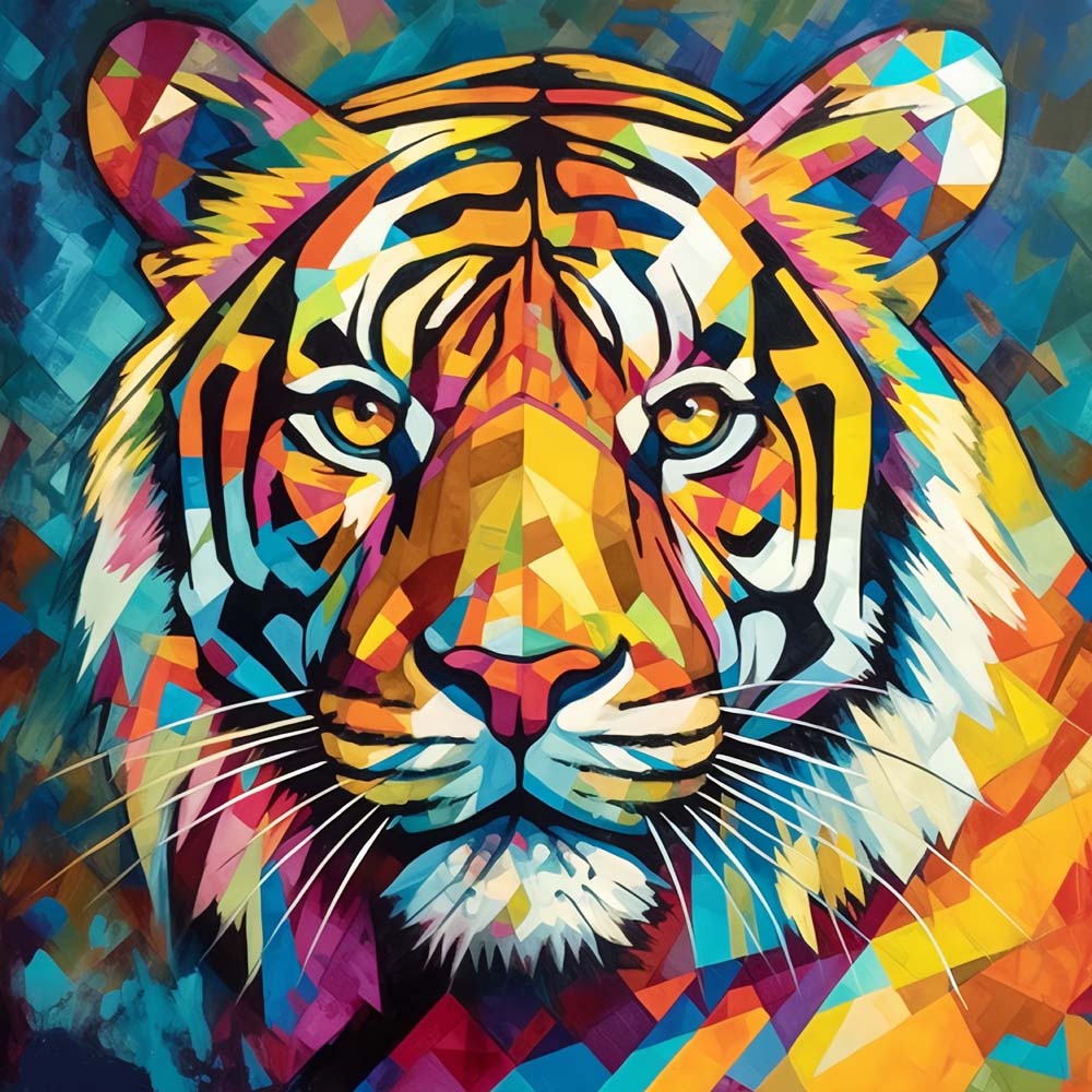 Blik van de Tijger Diamond Painting