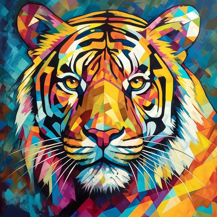 Blik van de Tijger Diamond Painting