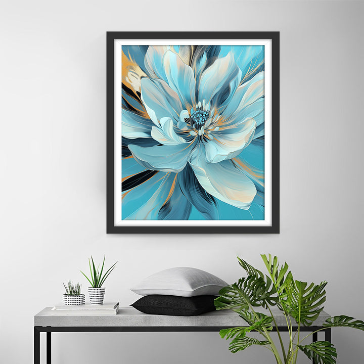 Bloeiende Blauwe Bloem Diamond Painting