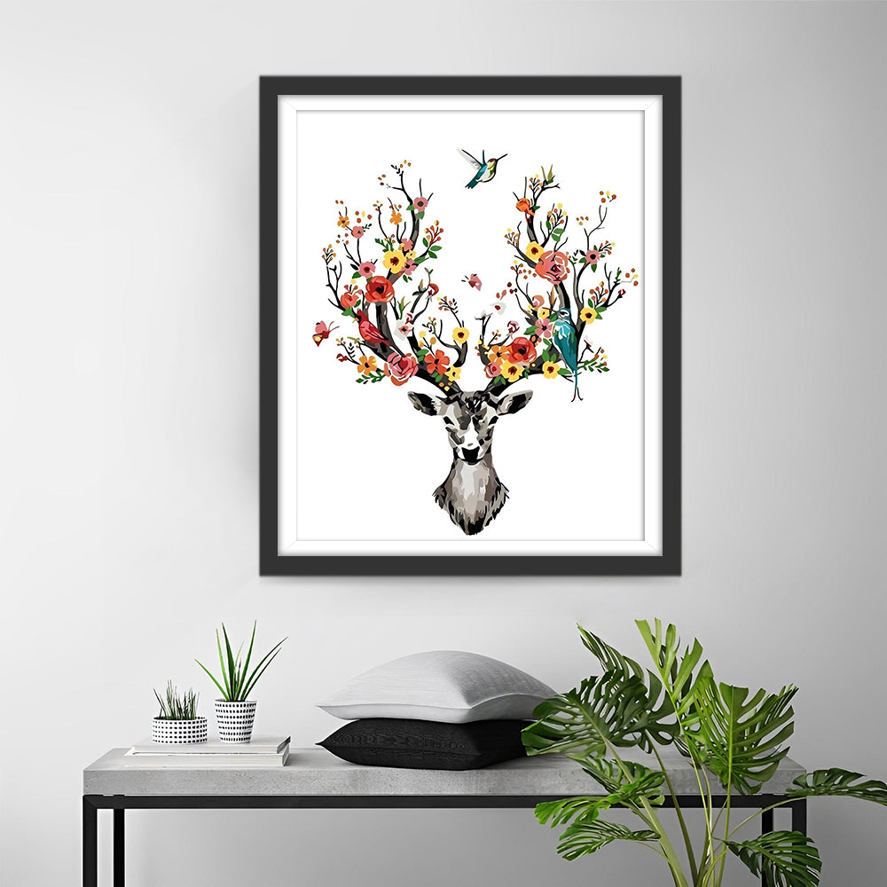 Bloeiende Geweien Diamond Painting