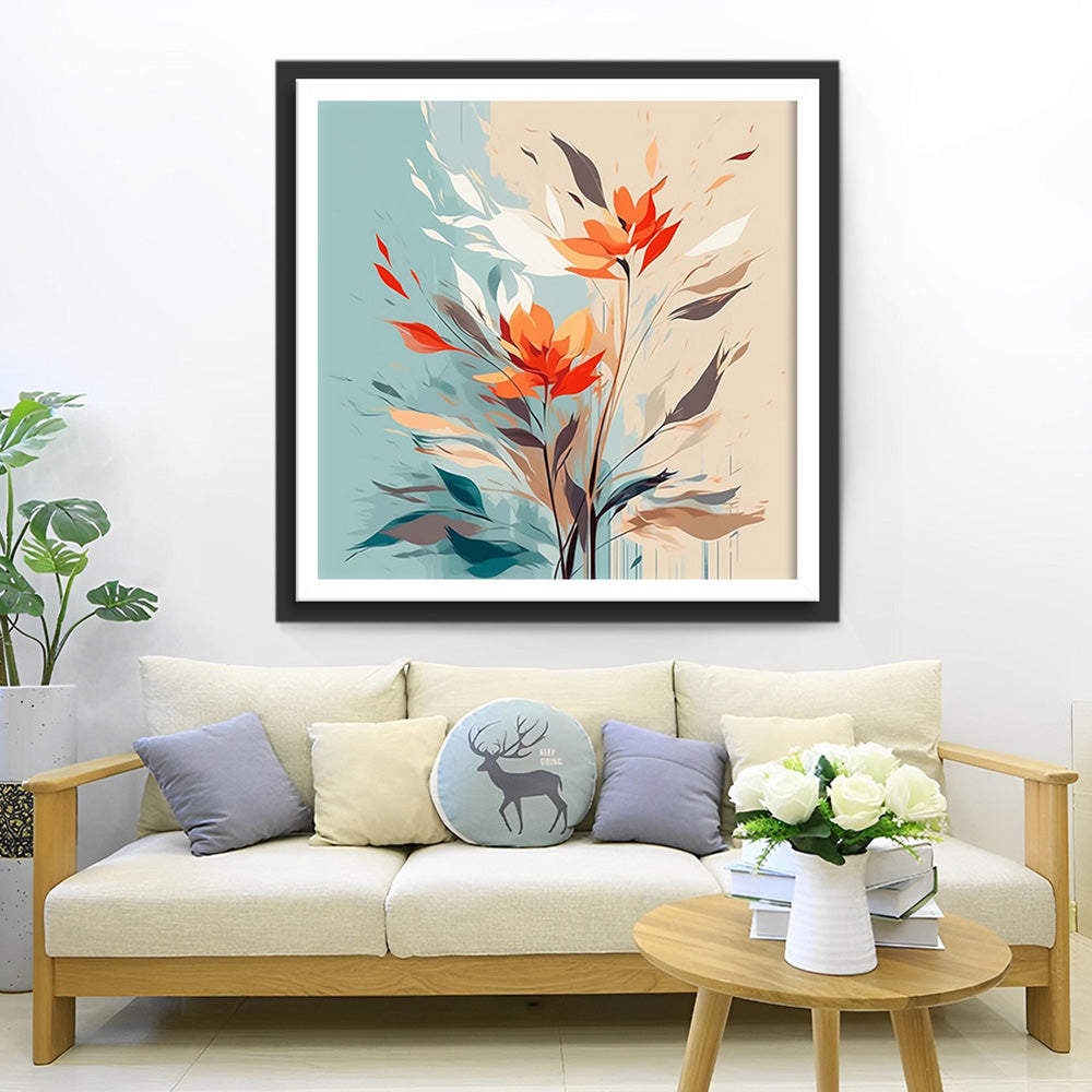 Bloem in de Wind Diamond Painting