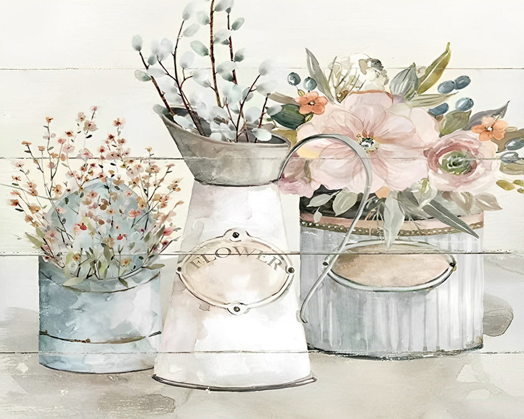 Bloempotten Diamond Painting