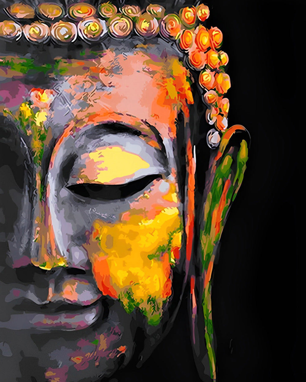 Boeddha in het Donker Diamond Painting