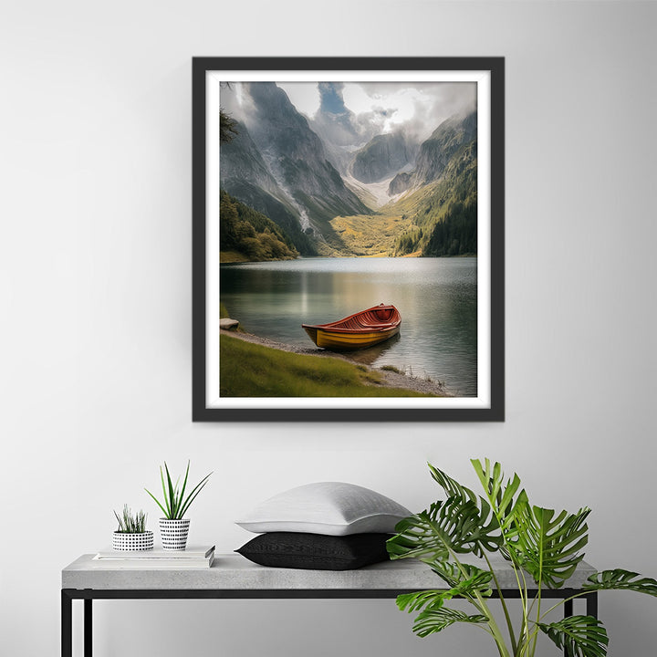 Boot op het Bergmeer Diamond Painting