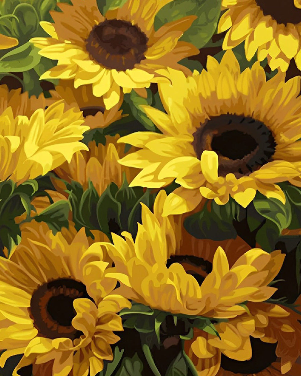 Bruisende Zonnebloemen Diamond Painting