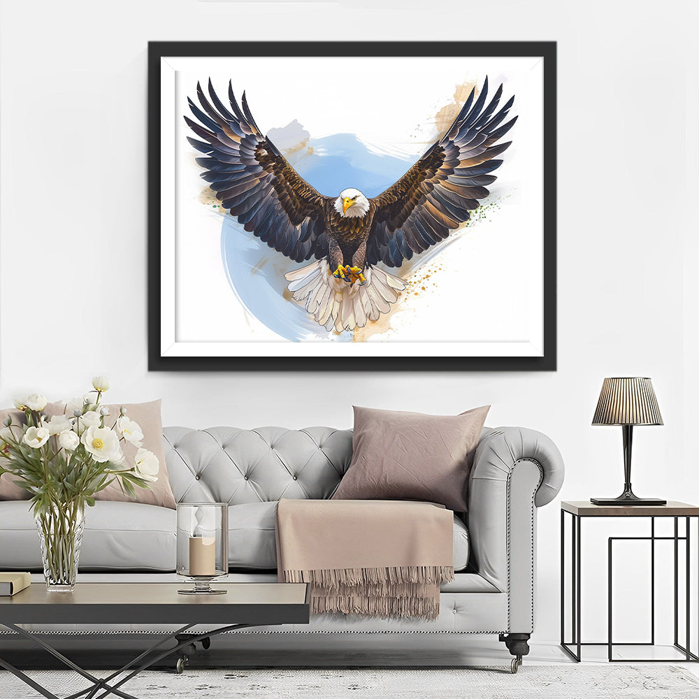 Cartoon Een Adelaar met Vleugels Diamond Painting