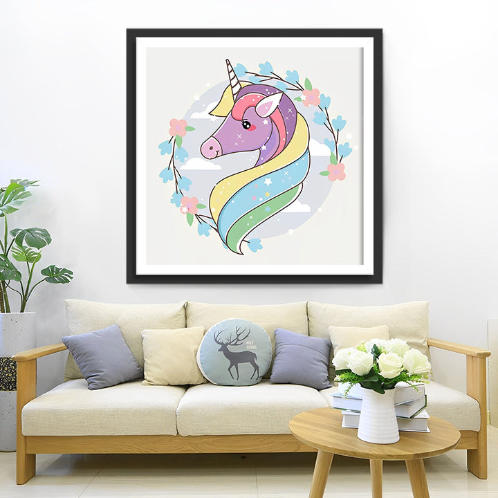 Cartoon Eenhoorn Diamond Painting