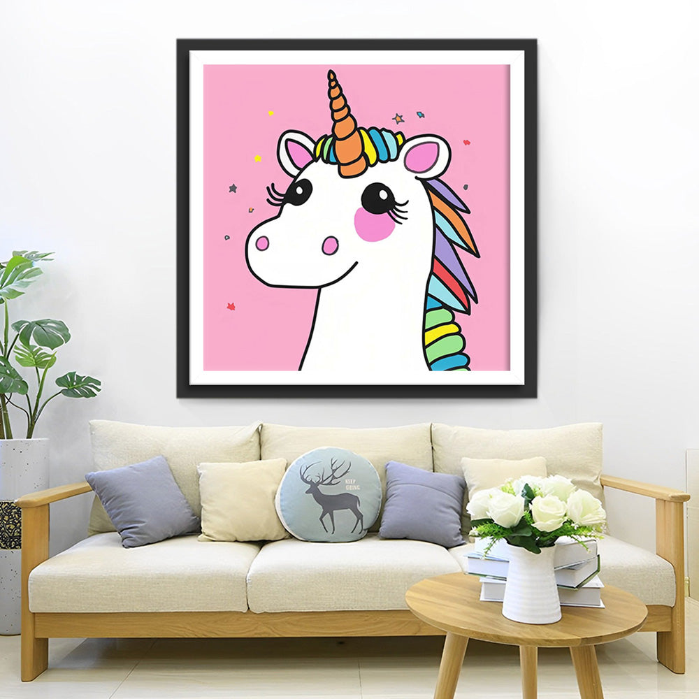 Cartoon Eenhoornbaby Diamond Painting