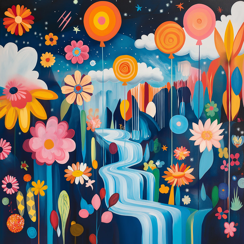 Cartoon Lente Bloemvallei Diamond Painting