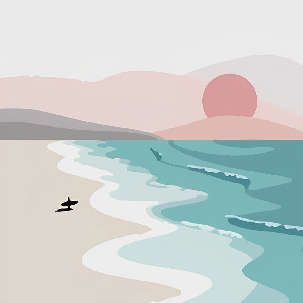 Cartoon Zee en Zon Diamond Painting