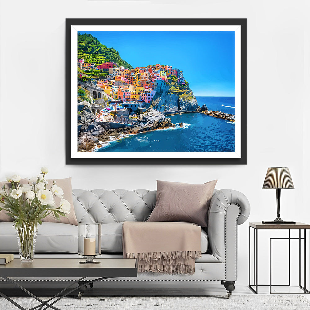Cinque Terre van Italië Diamond Painting