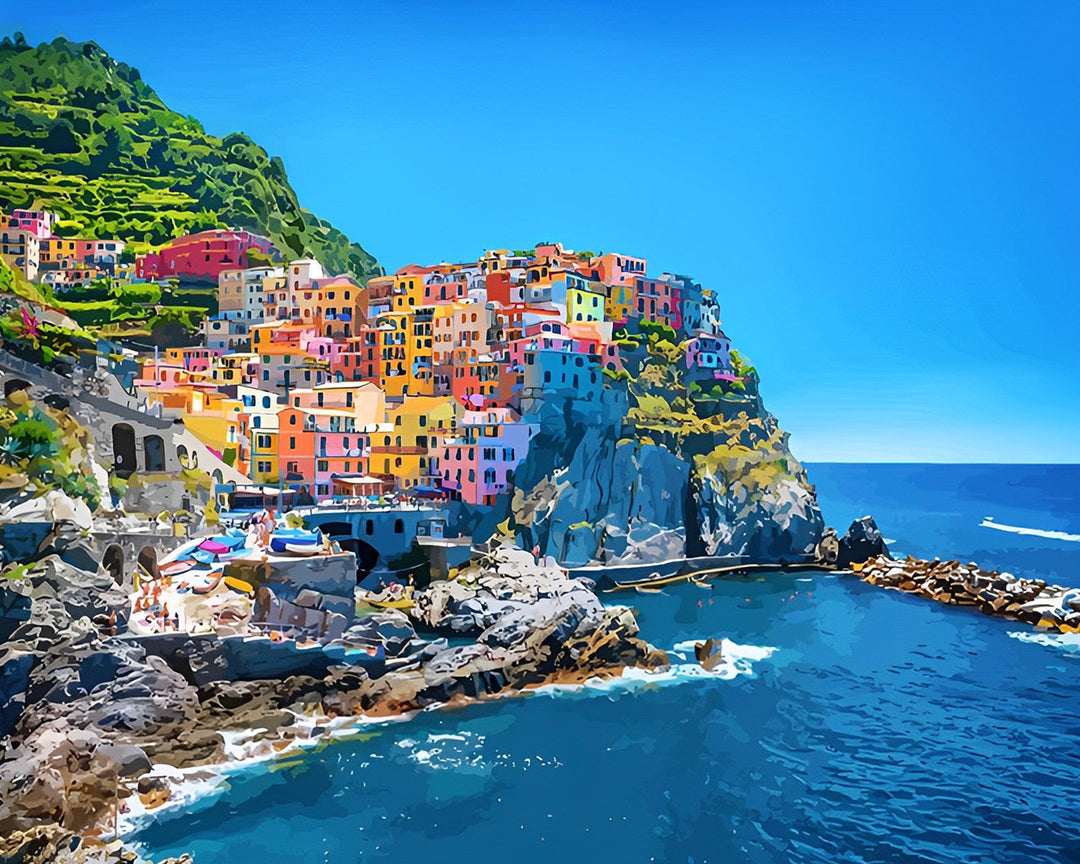 Cinque Terre van Italië Diamond Painting