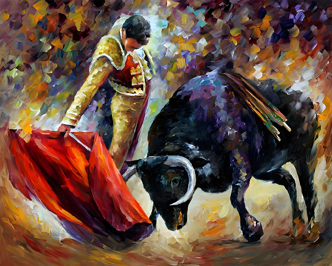 Dappere Stierenvechter Diamond Painting