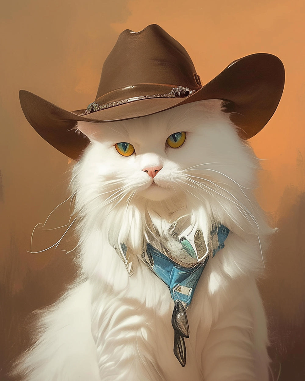 De Hoeden dragende Kat Diamond Painting