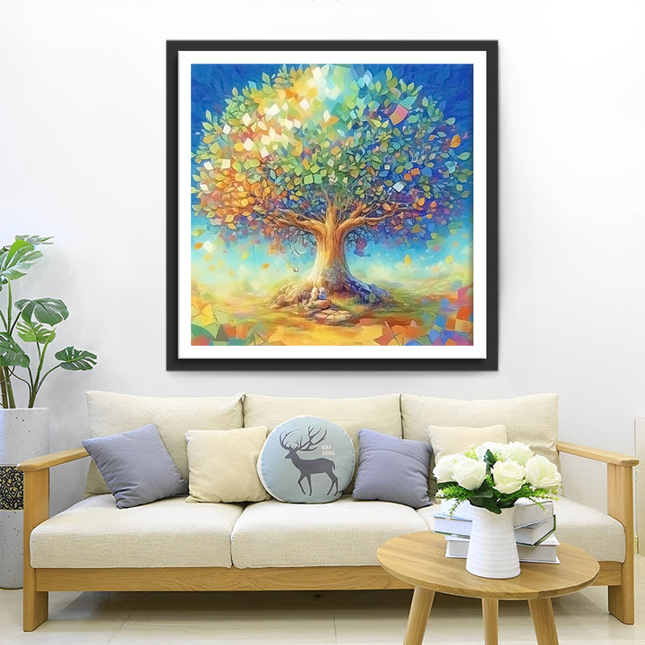 De Magische Kracht van de Veelkleurige Levensboom Diamond Painting