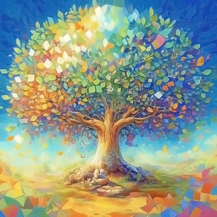 De Magische Kracht van de Veelkleurige Levensboom Diamond Painting
