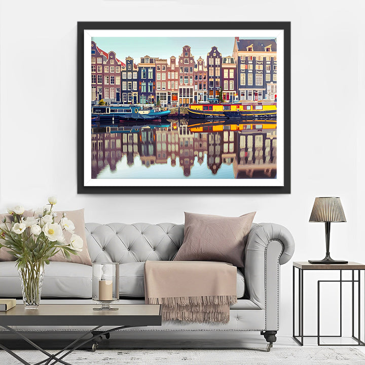De Stad van Amsterdam overdag Diamond Painting