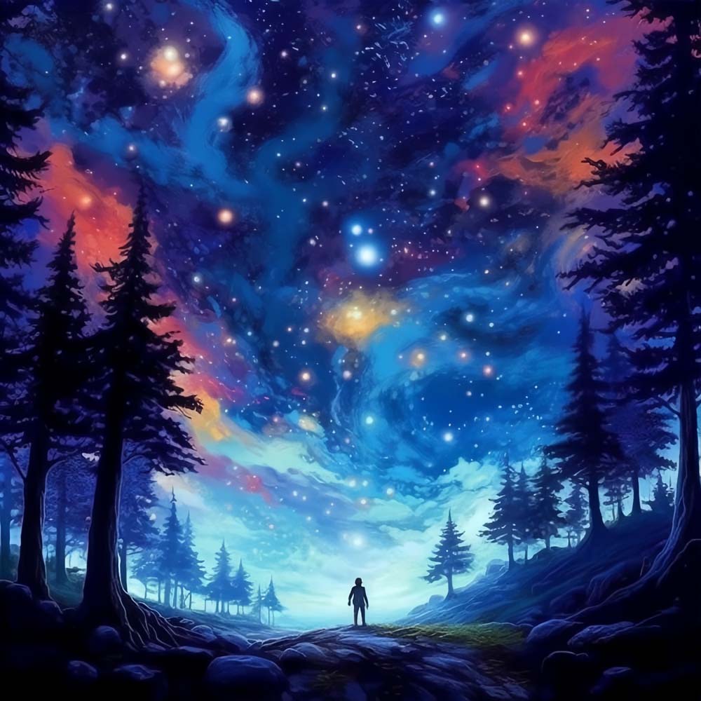De Uitgestrekte Sterrenhemel Diamond Painting