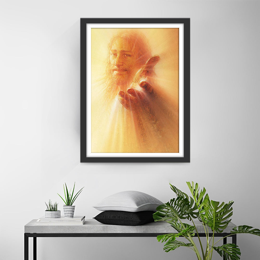 De Verlichtende Aanwezigheid van Jezus Diamond Painting