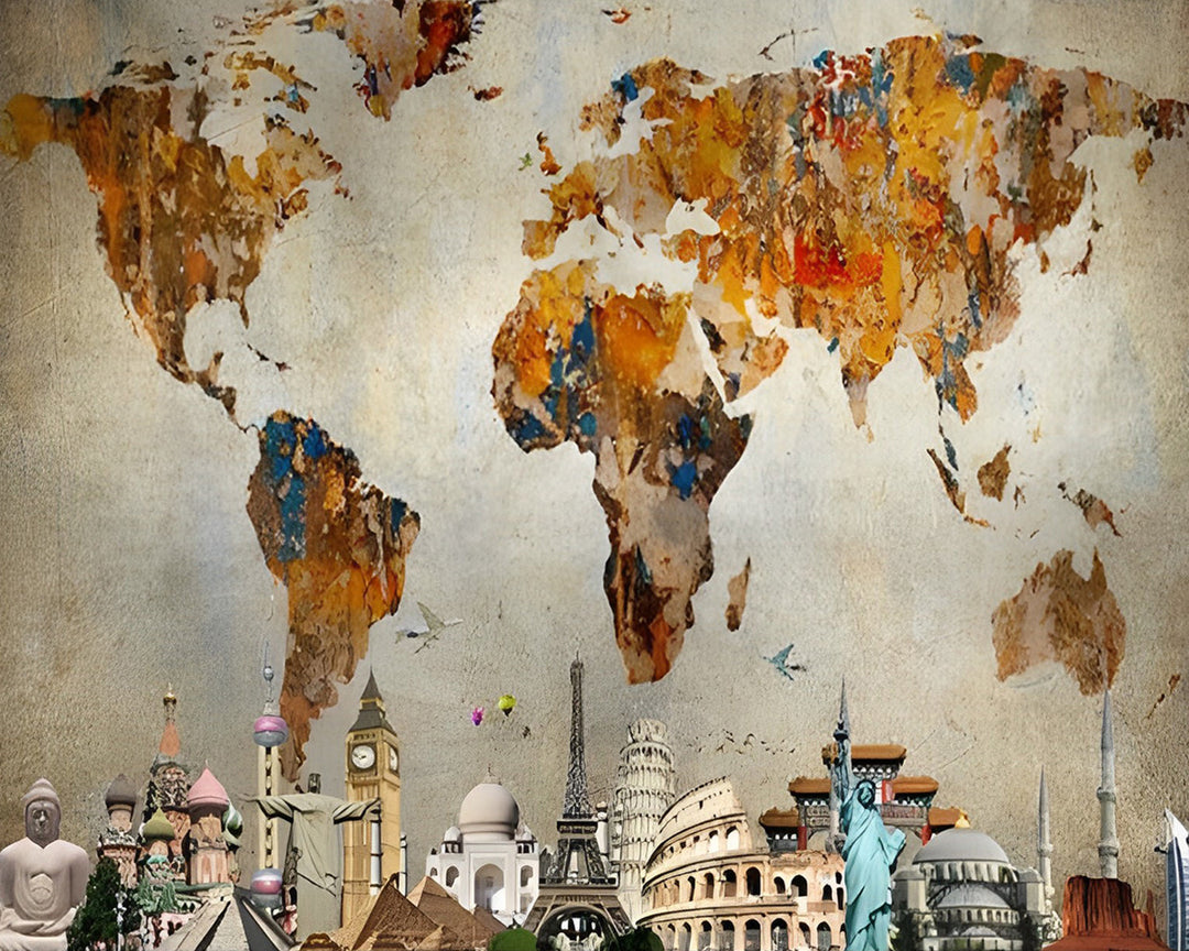 De Wereldkaart Diamond Painting