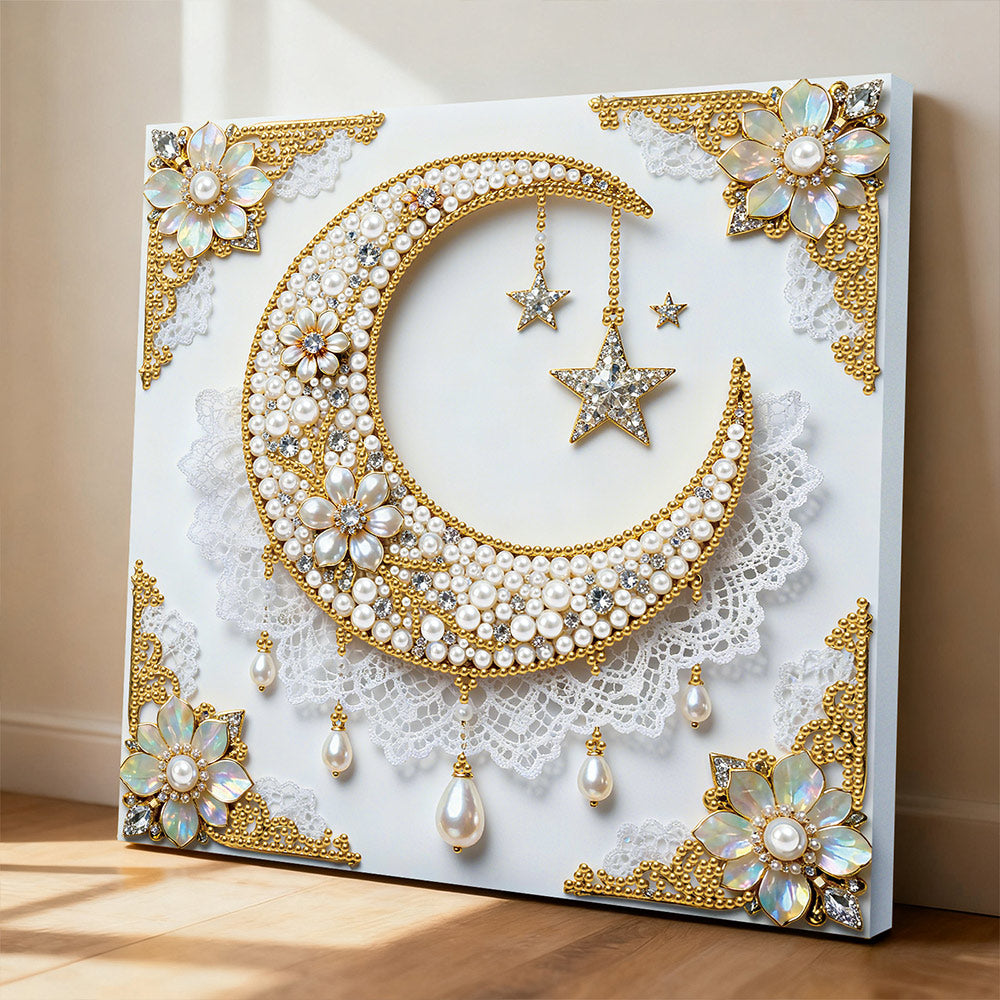 Diamond Painting | Parel Schilderij | De Sterren en de Maan