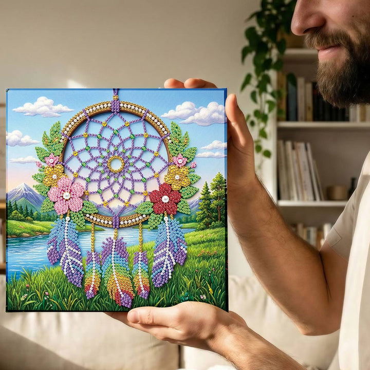 Diamond Painting | Parel Schilderij | Dromenvanger in de Natuur