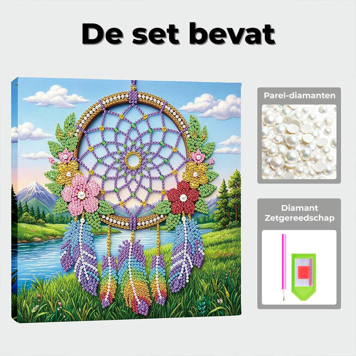 Diamond Painting | Parel Schilderij | Dromenvanger in de Natuur