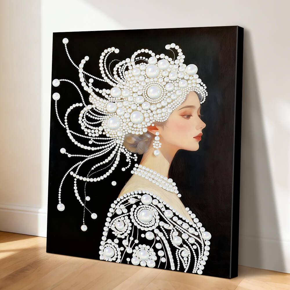 Diamond Painting | Parel Schilderij | Een Prachtige en Pure Vrouw