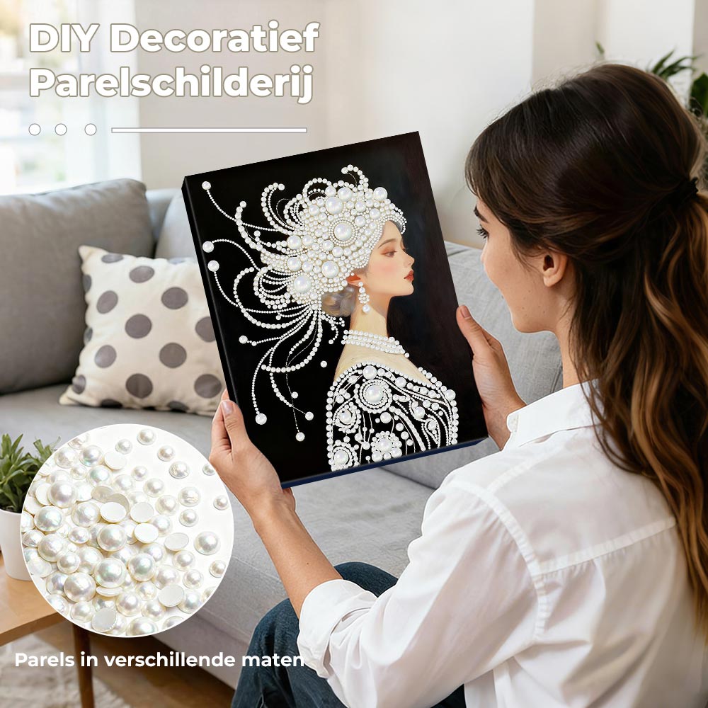 Diamond Painting | Parel Schilderij | Een Prachtige en Pure Vrouw